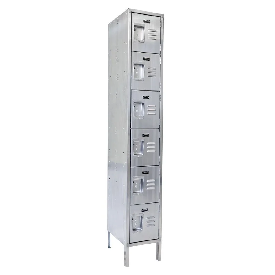 Stainless Steel Lockers 1 Column 4 Rows