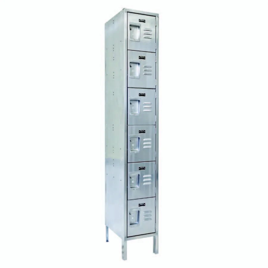 Stainless Steel Lockers 1 Column 5 Rows