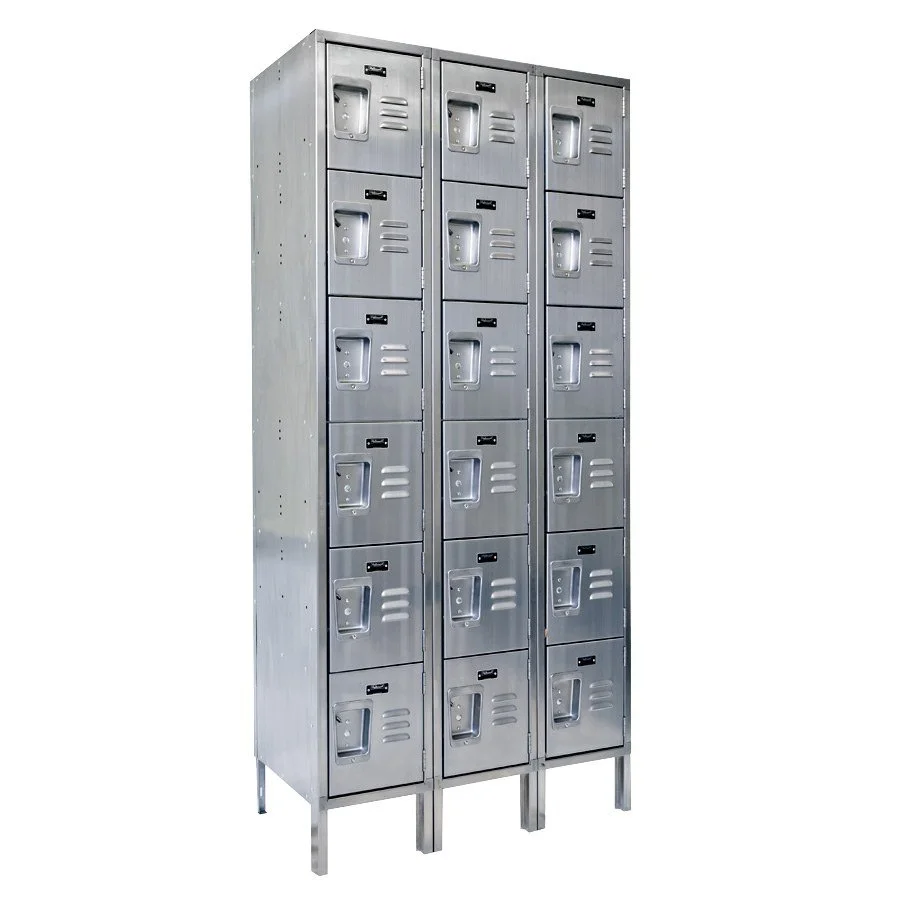 Stainless Steel Lockers 3 Column 5 Rows
