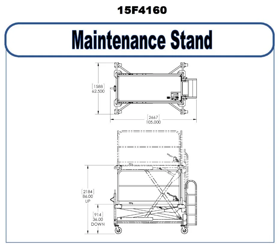B4 Maintenance Stand - Model 15F4160