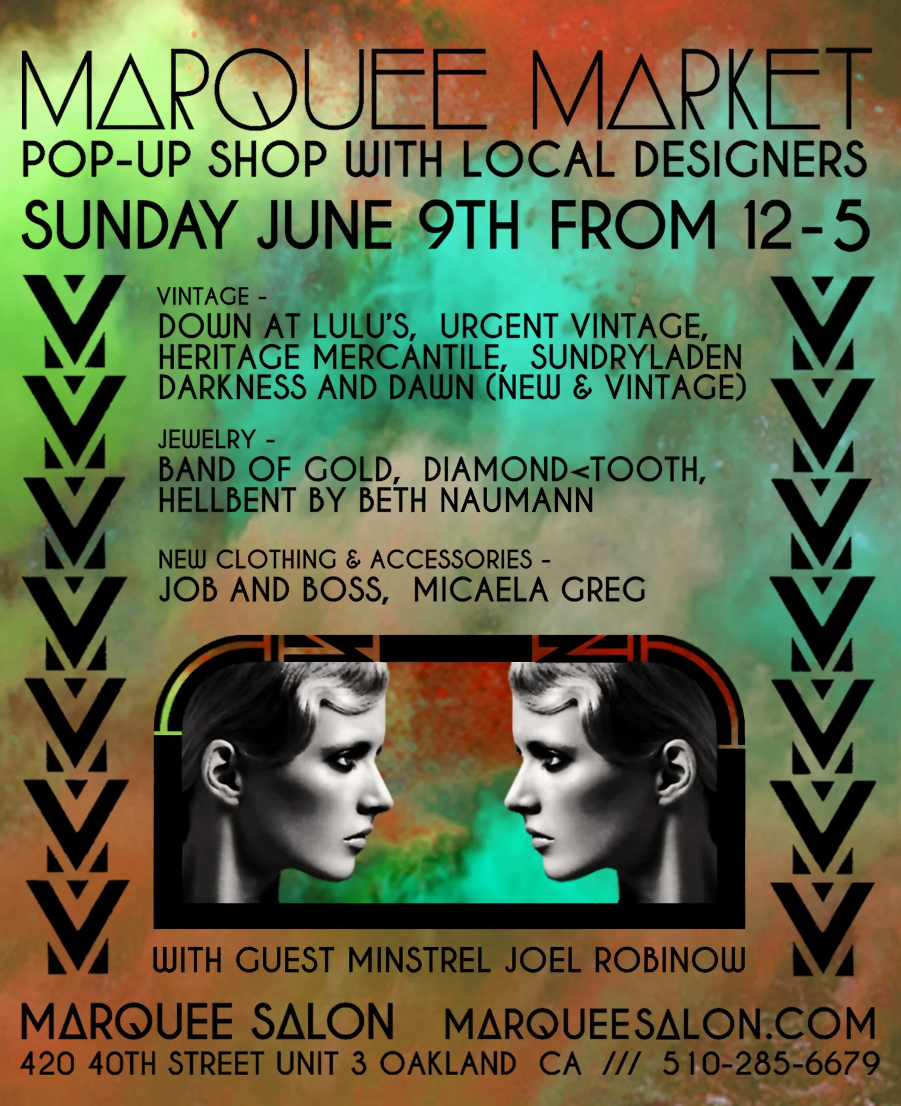 STARCADE DESIGNS FOR MARQUEE SALON / EVENT ADD, POSTER DESIGN / ©MARQUEE SALON .