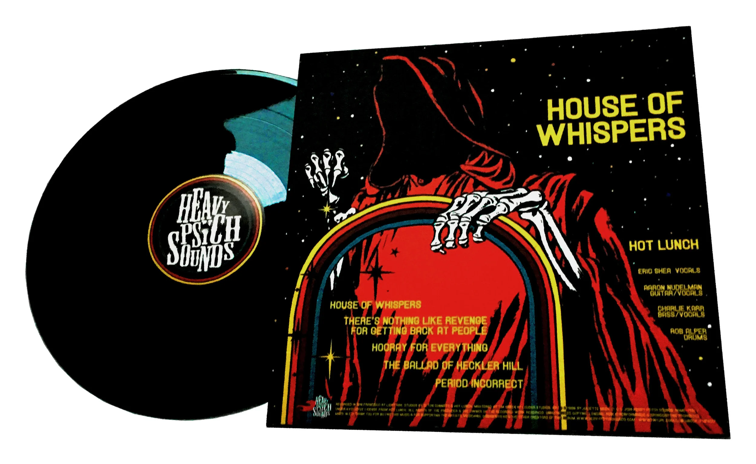 DESIGN AND LAYOUT FOR PRINT FOR HOT LUNCH LP / HEAVY PSYCH SOUNDS / ©HOT LUNCH .