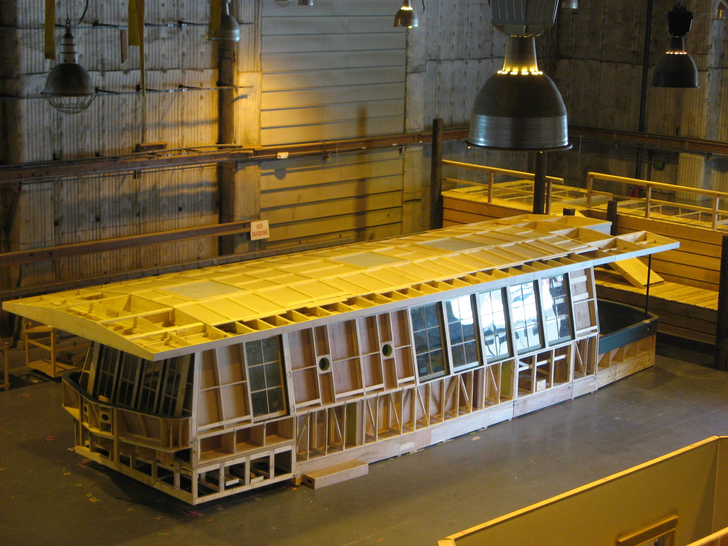 Houseboat During Construction- View From Above