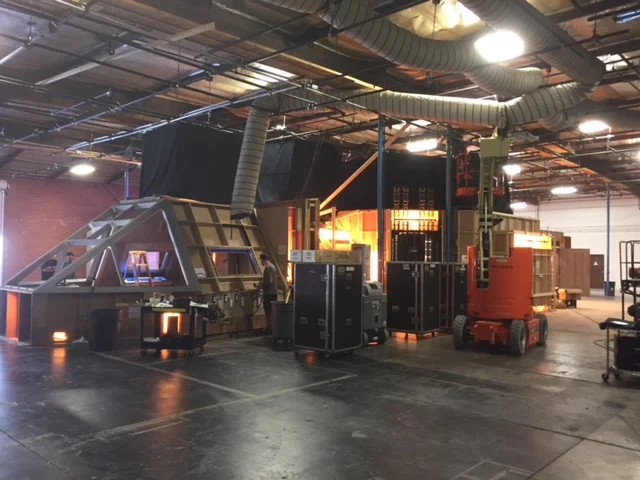 Freighter Spaceship during Filming