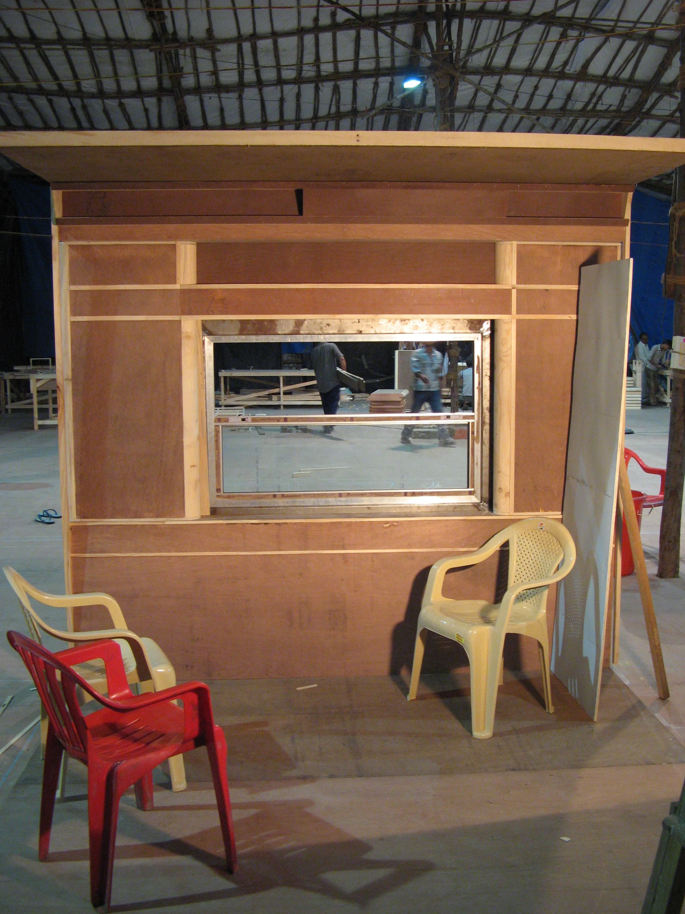 Early Mock-up of Interior Sleeper Car