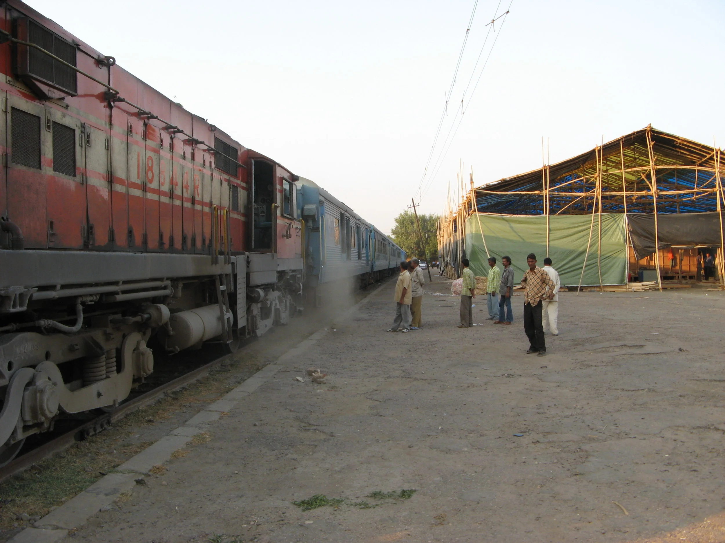 Train Cars Arrive at the Jodphur Mill