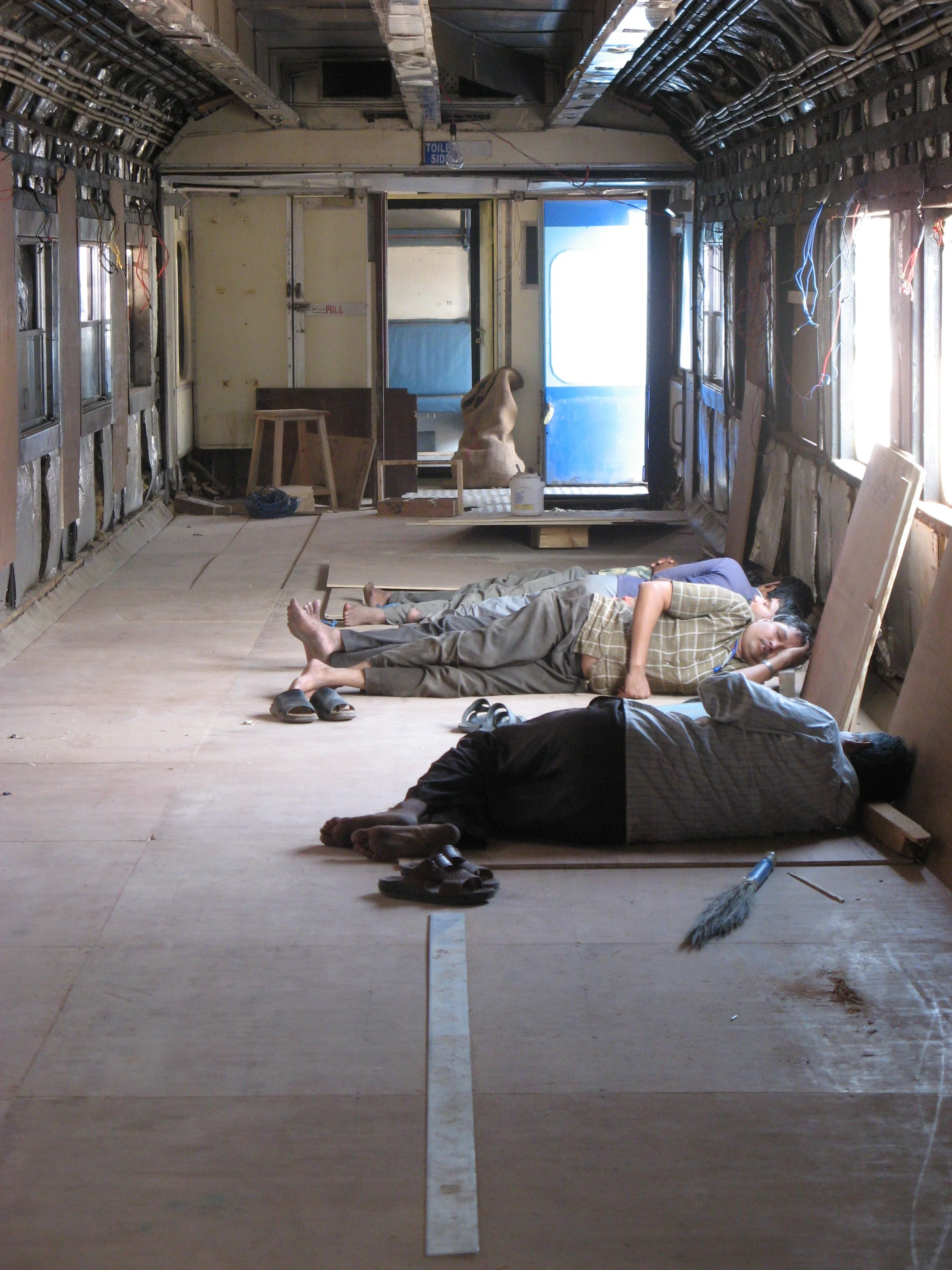 They Sleep Where They Work