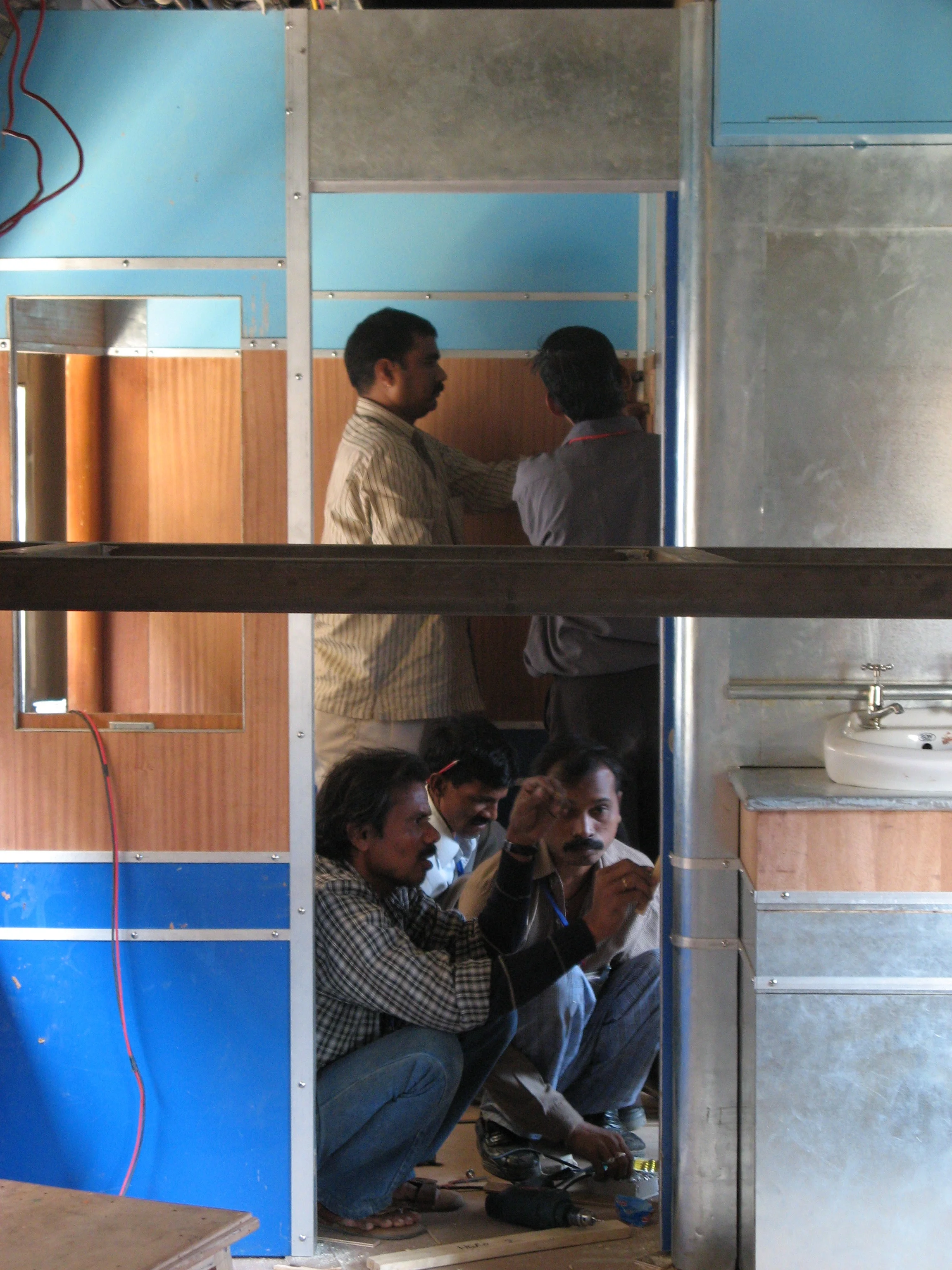 Interior Train- Applying Finish Details to Sleeping Compartments