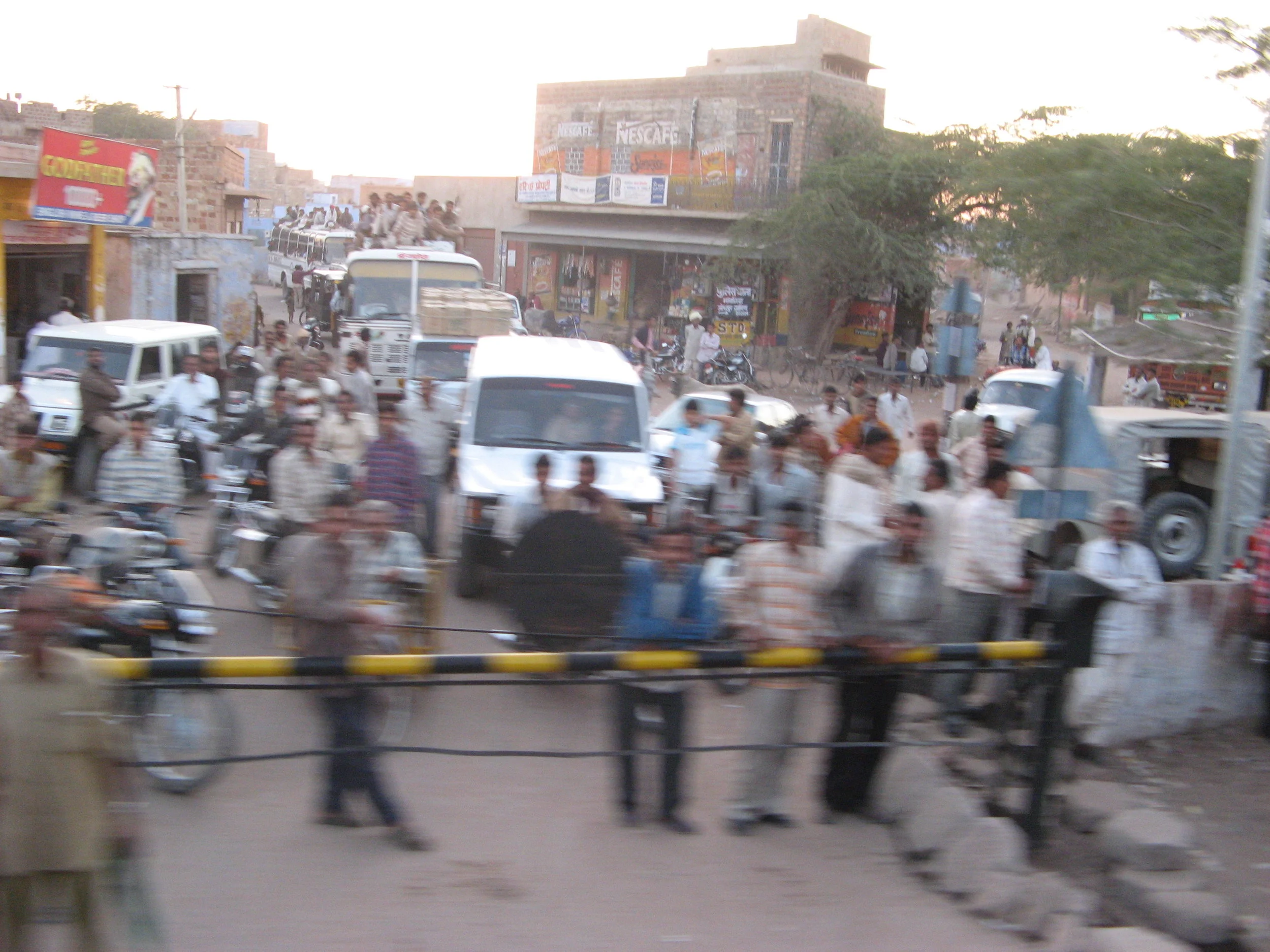 Streets of Rajasthan From A Moving Train