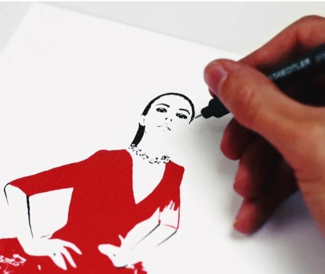 Custom illustration  by  Judith van den Hoek  for The Bespoke Dresser.