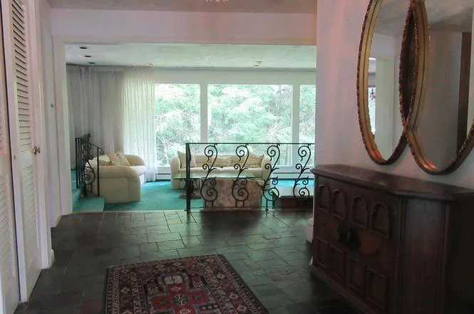 The foyer, looking in from the front doors