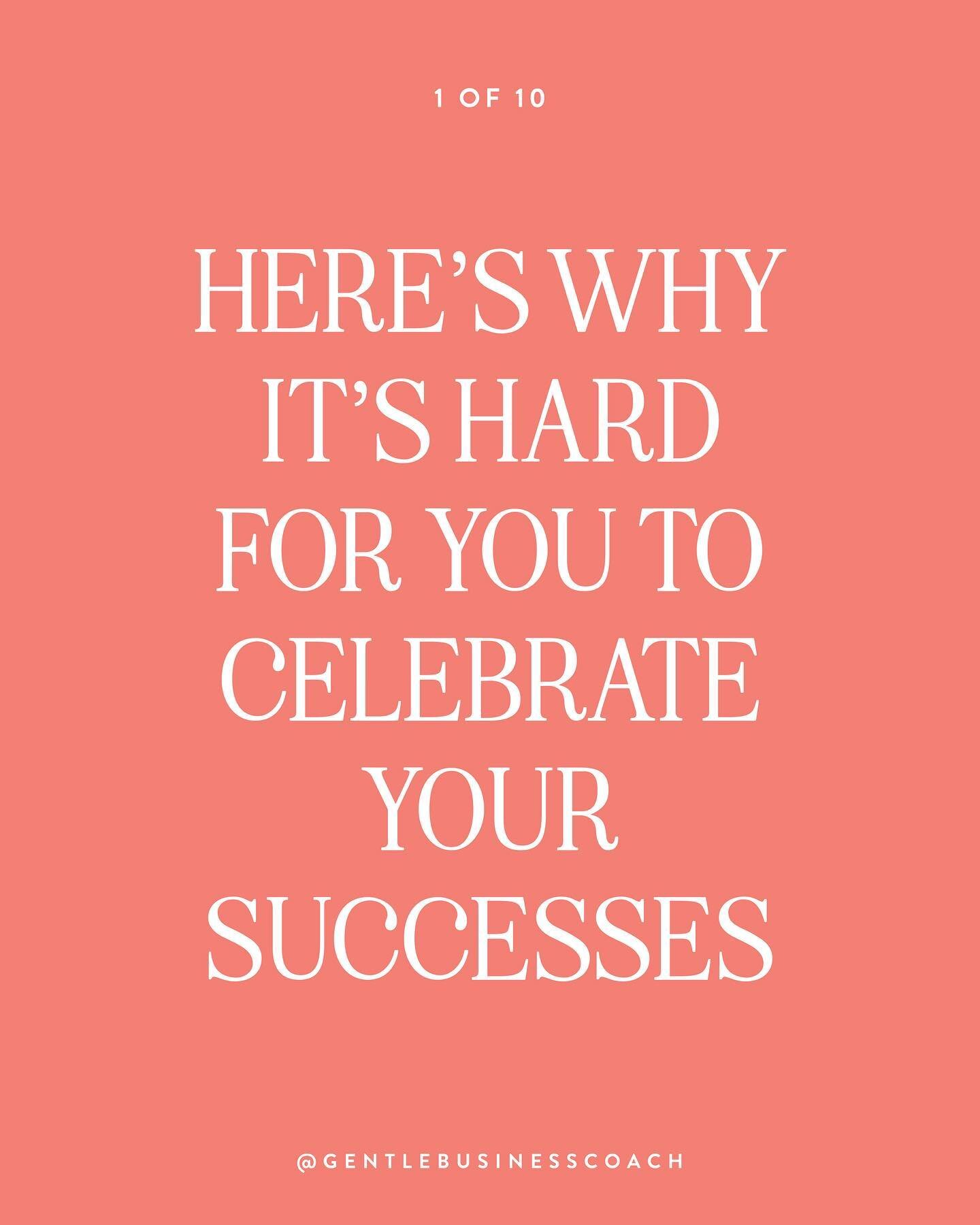 Swipe to read some thoughts on why celebrating might be hard for you. Of course, there&rsquo;s nuance here, and it could be many other things, but here&rsquo;s an exploration of one thing it could be. ❤️ How does it resonate with you?