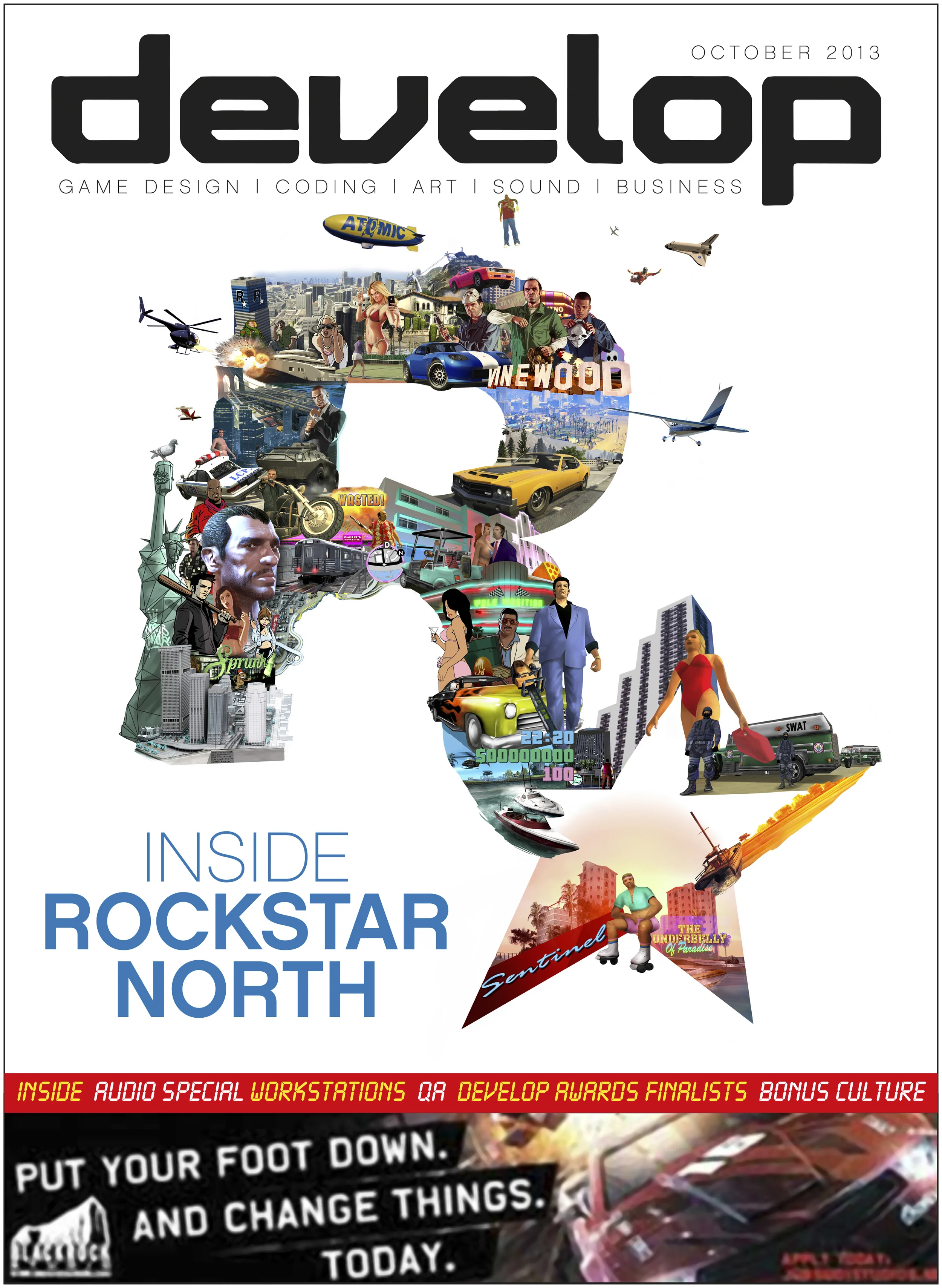 Develop magazine cover. UK. 2013