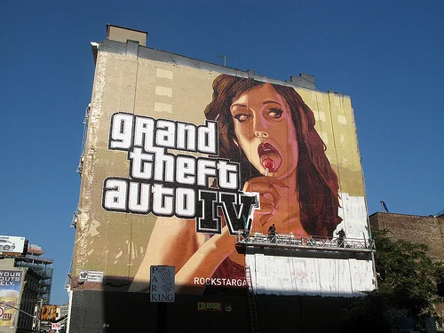 GTAIV. Mural. Greene St. NYC. 2008