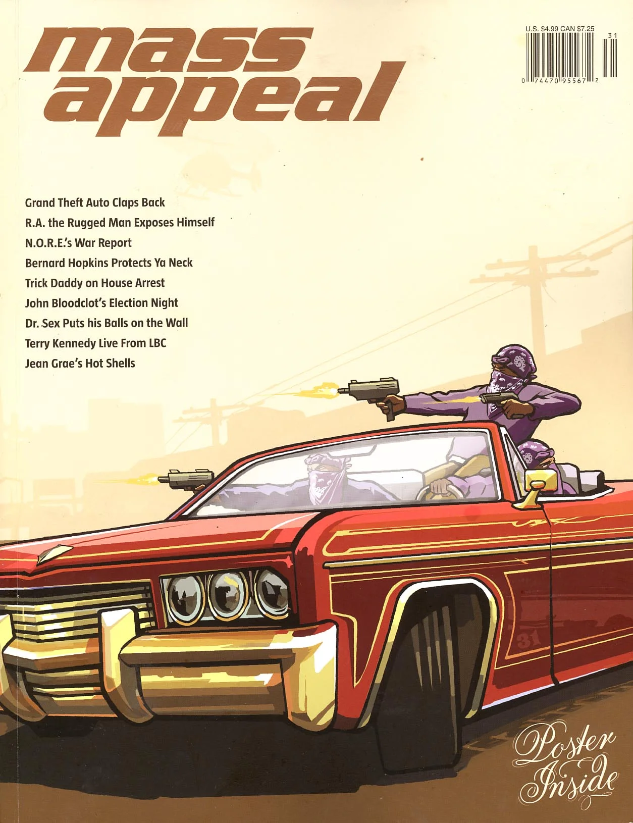 GTA San Andreas. Mass Appeal magazine cover. USA. 2005