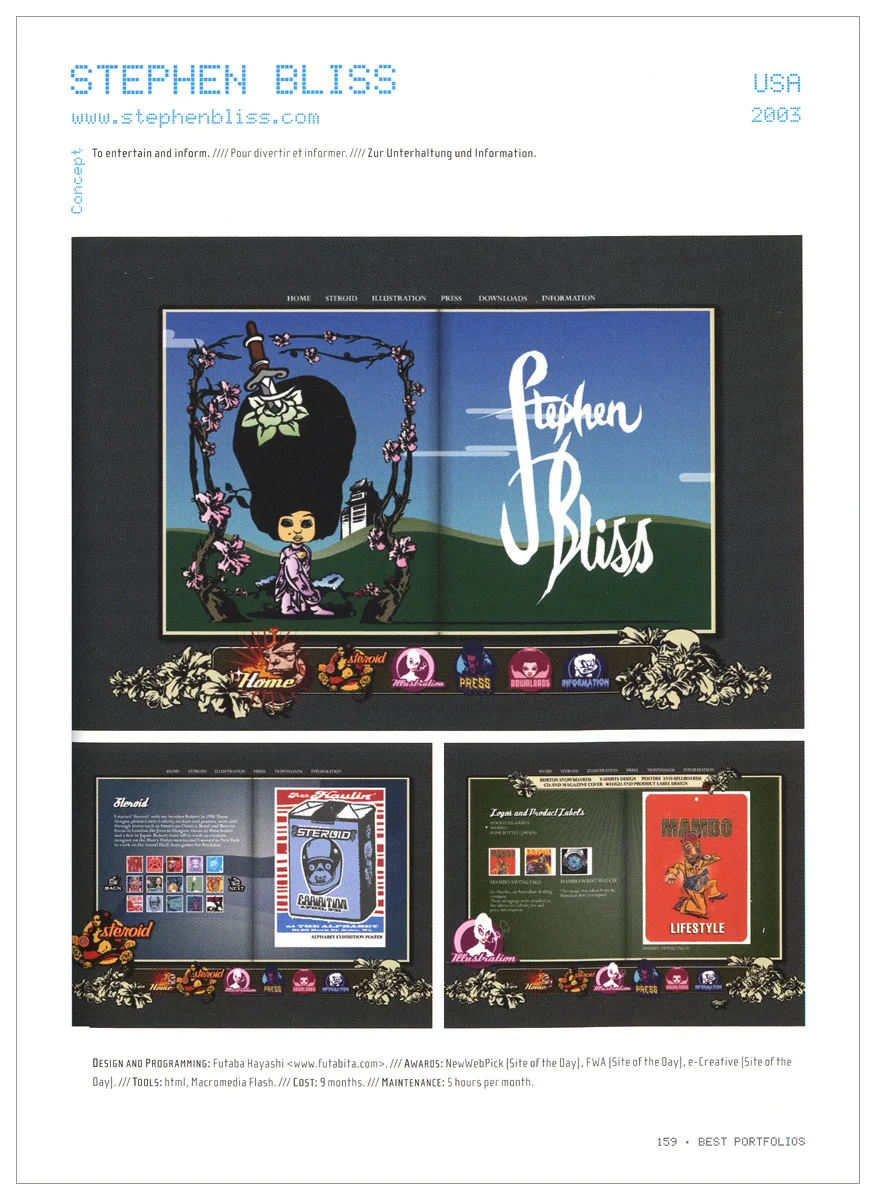 Taschen Web Portfolio book. Germany. 2005