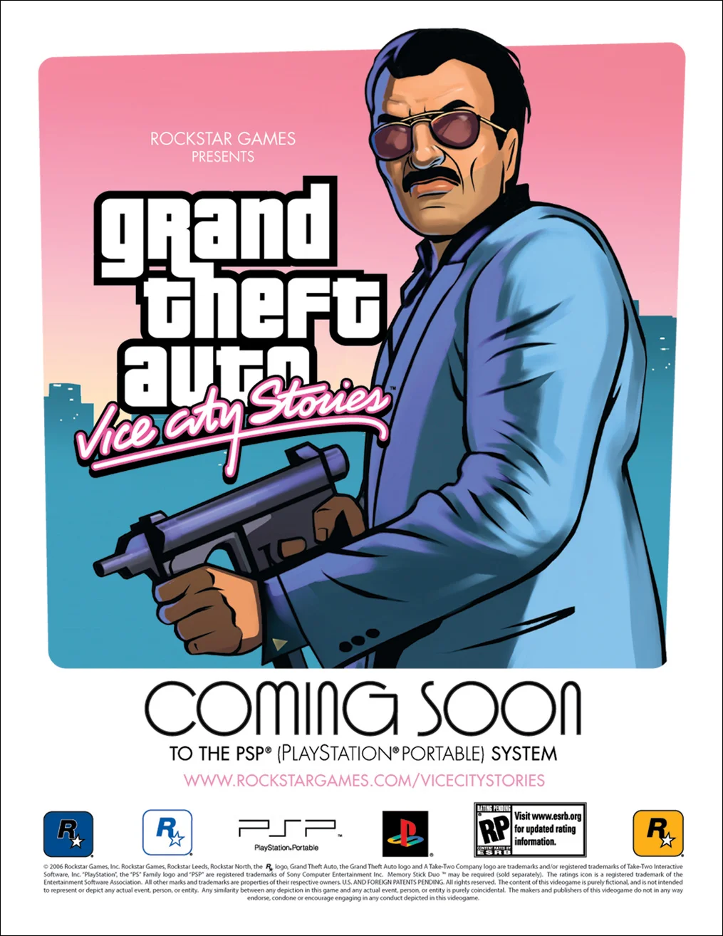 GTA Vice City Stories. Diego snipe poster. 2006