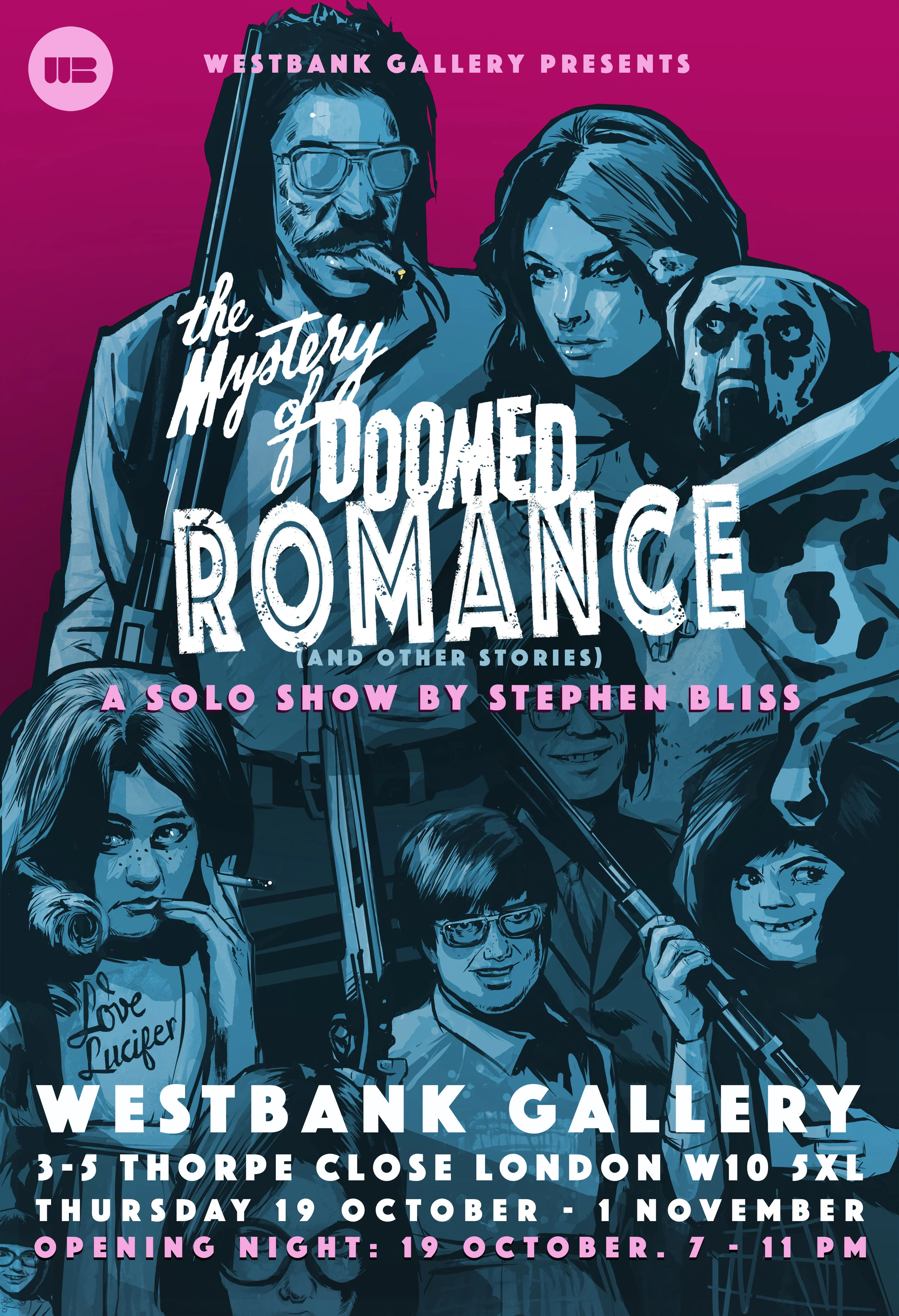 Solo show gig poster. London, 2017