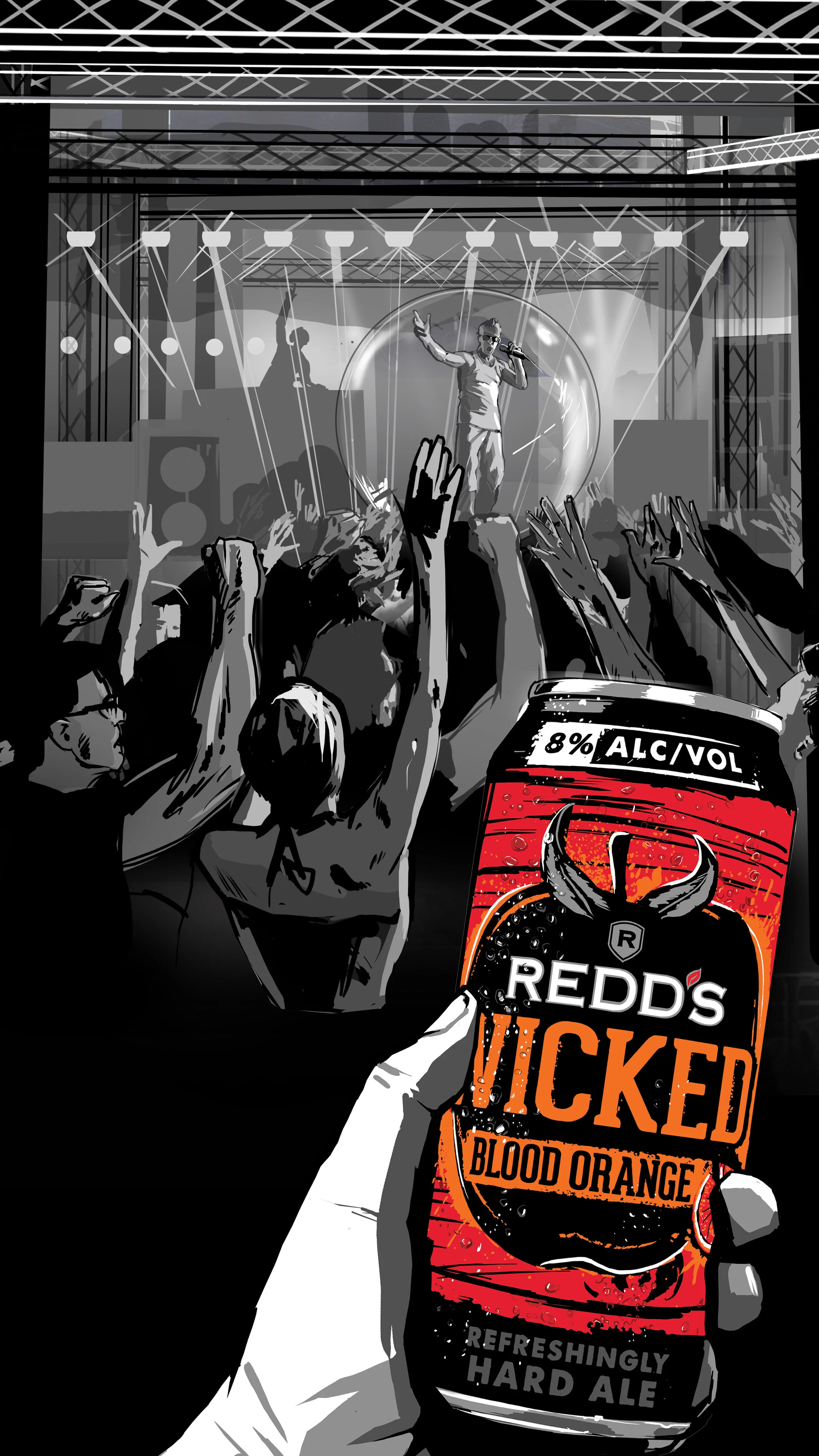 STILL KEYFRAME FROM WICKED REDD'S BEER ANIMATION