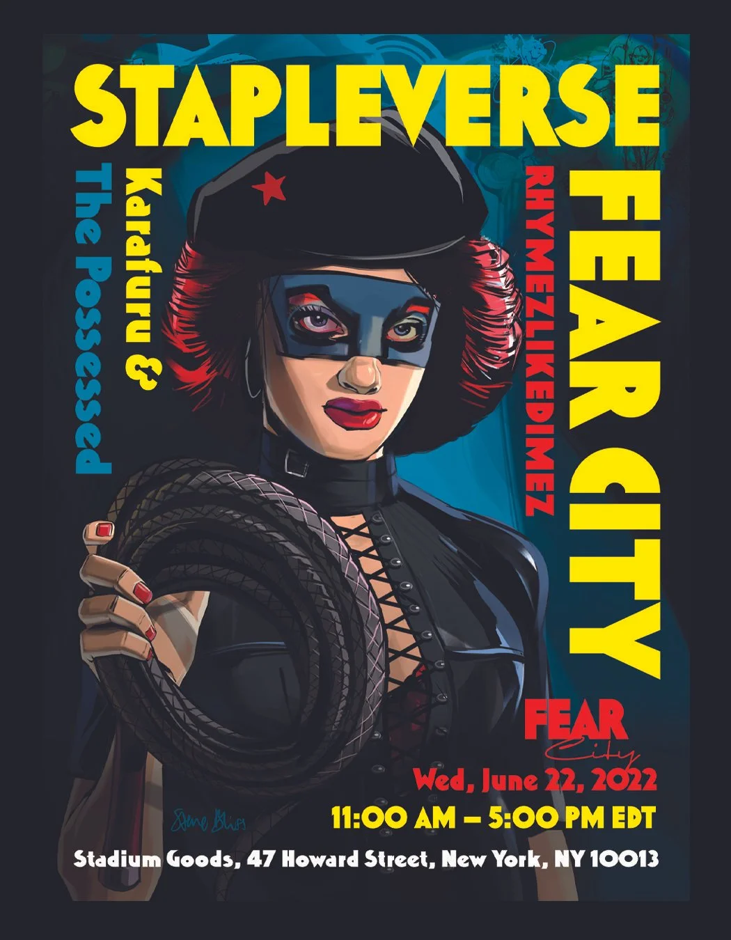 Event Poster: FEAR CITY x JEFF STAPLE Live Interview.