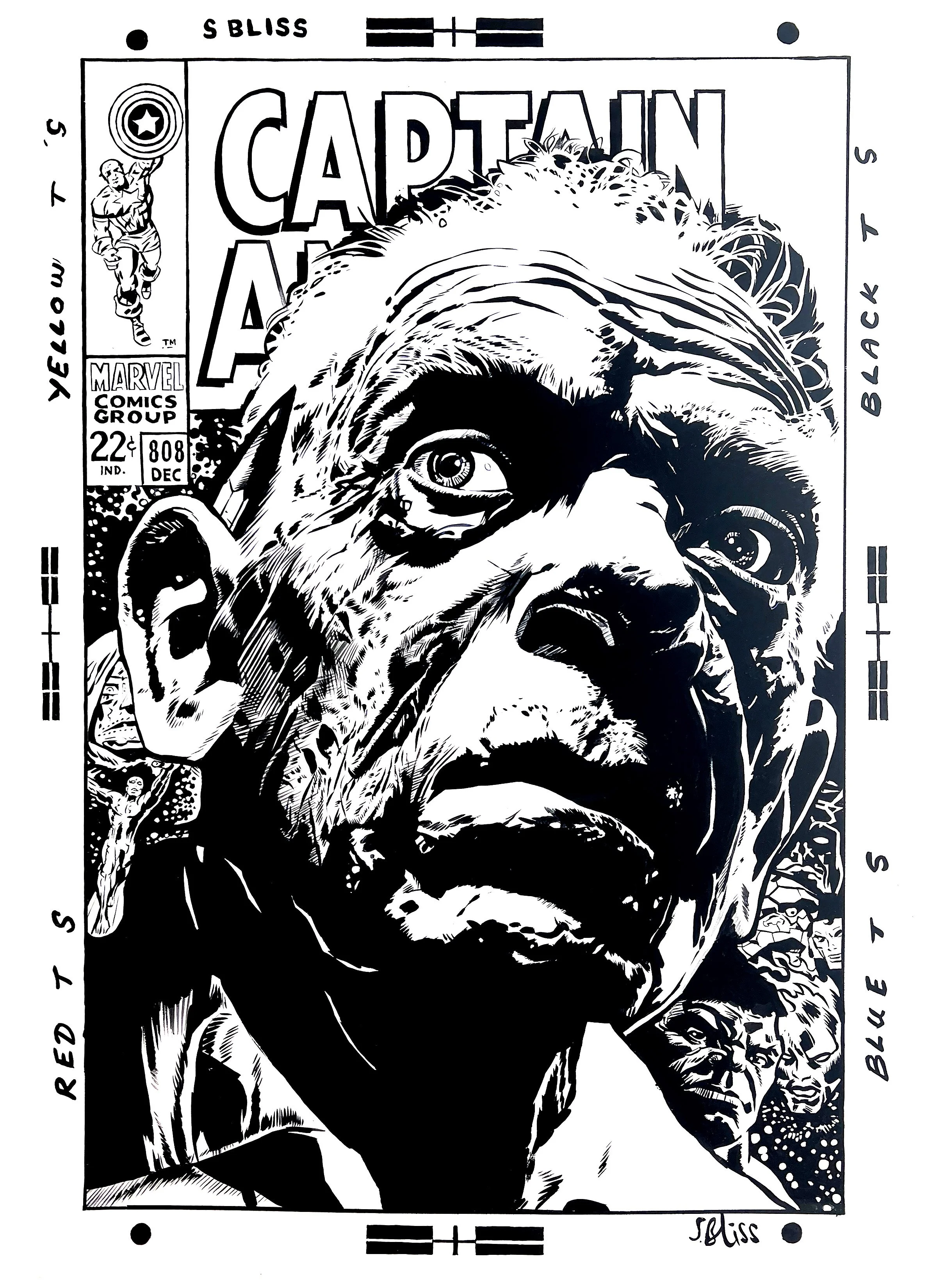 Jack Kirby Portrait for Jack Kirby Tribute Group Show. 2024.