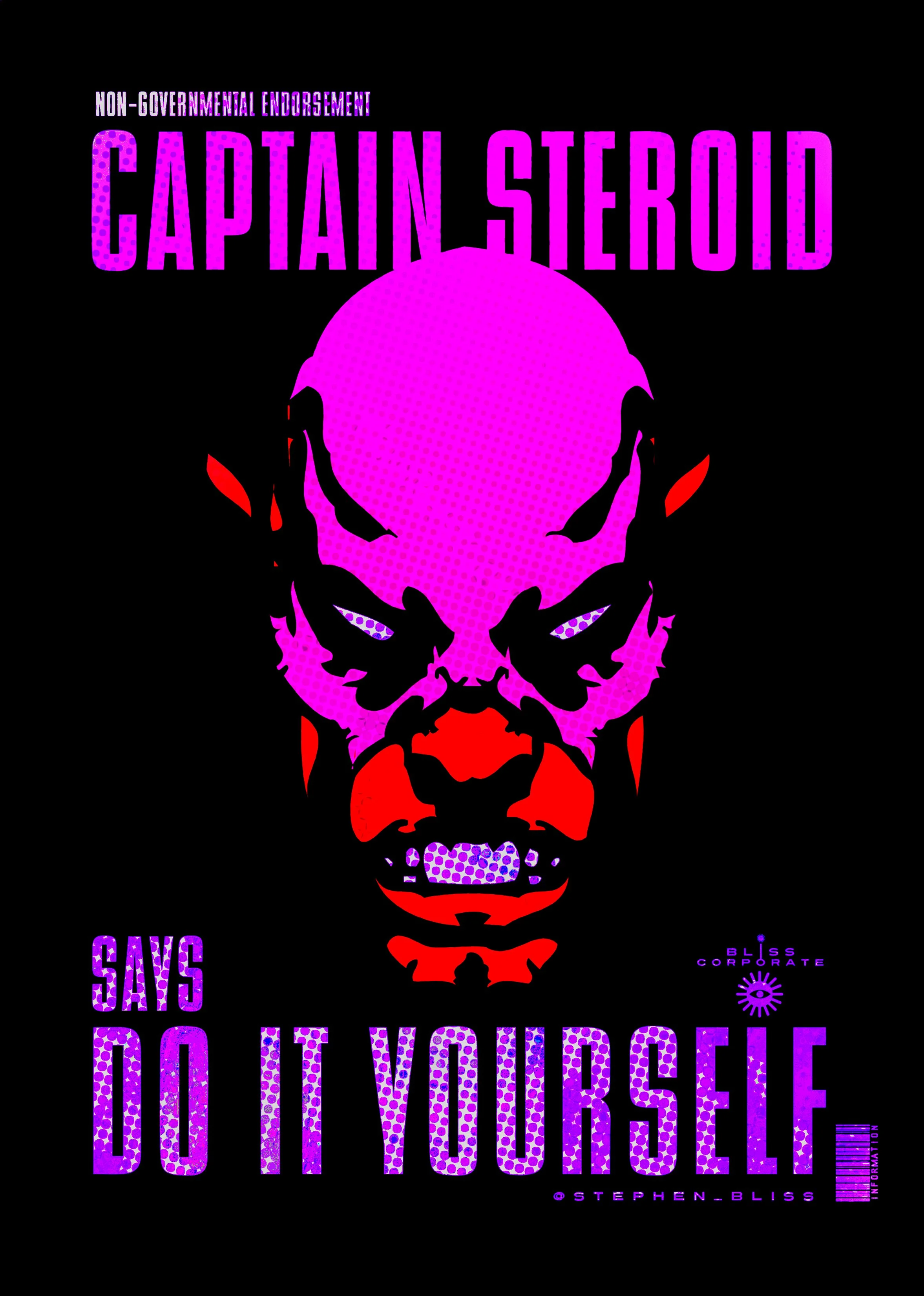 Captain Steroid Public Service Poster