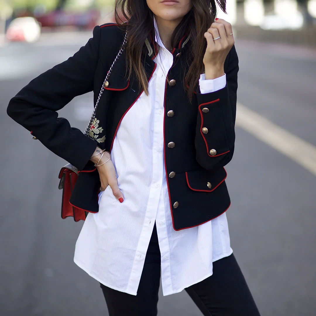 Military-jacket-with button-up shirt-Modern-streeststyle.jpg