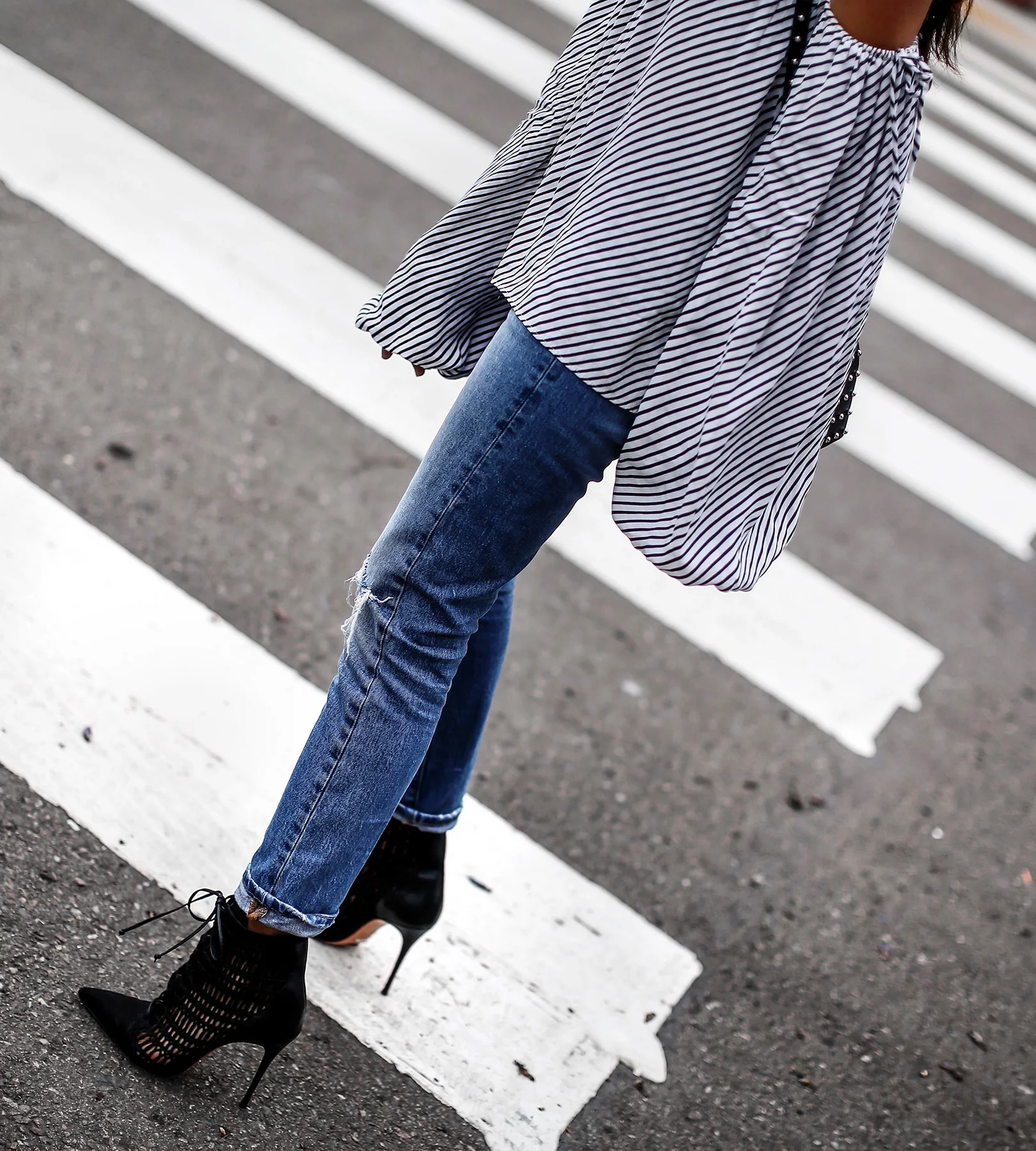 Schutz_Lace_Up_Booties_Distressed_Levis_Jeans_MLM_Striped_Off_The_Shoulder_Top.jpg