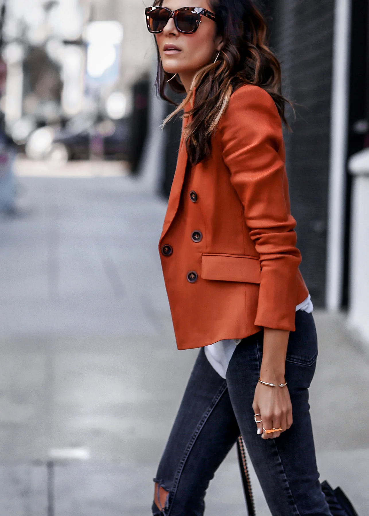 veronica beard red blazer