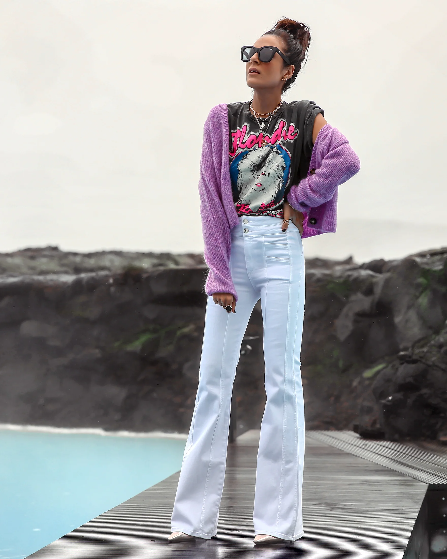 Brunette Woman in Iceland
