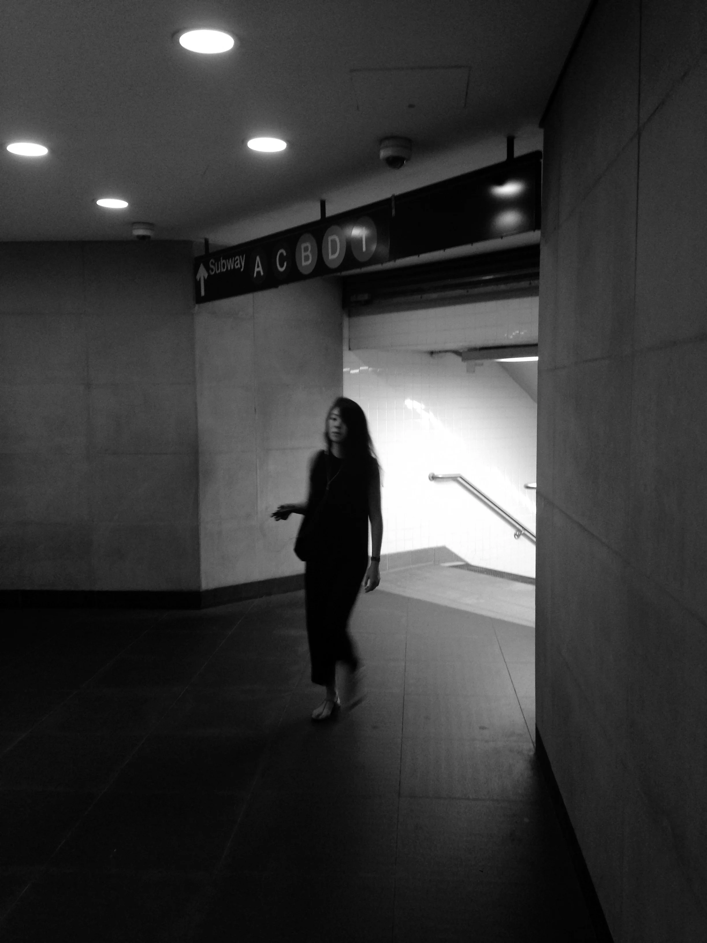 Girl in Subway Station, NYC, 2014