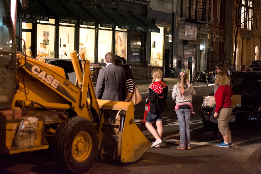 Tractor on Broadway, NYC, 2013