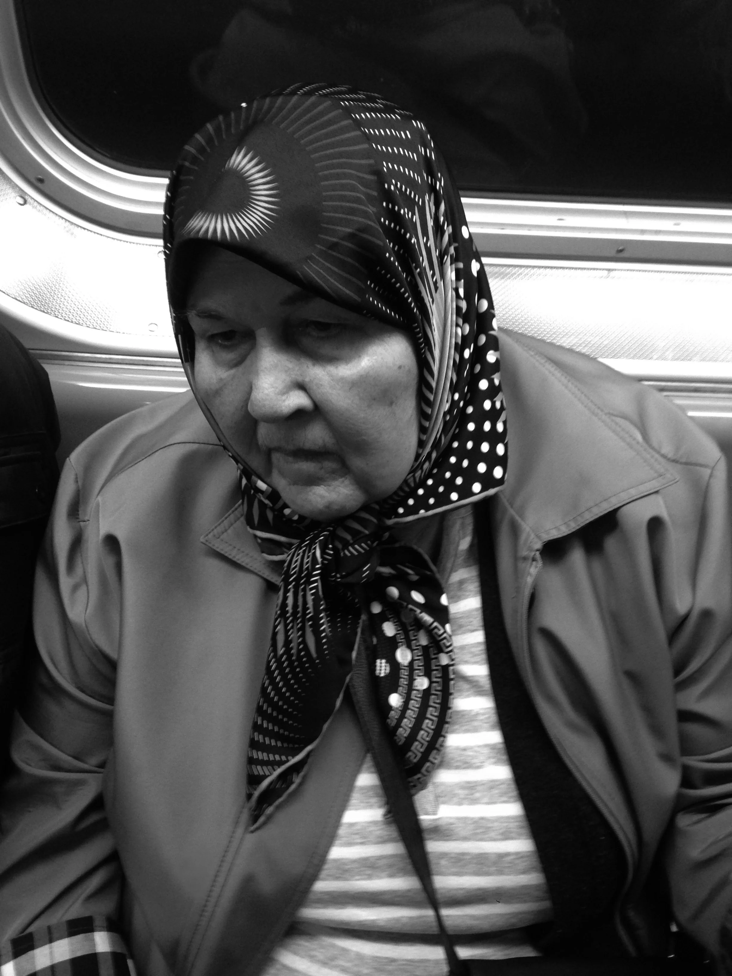 Woman Wearing Head Scarf, NYC, 2014