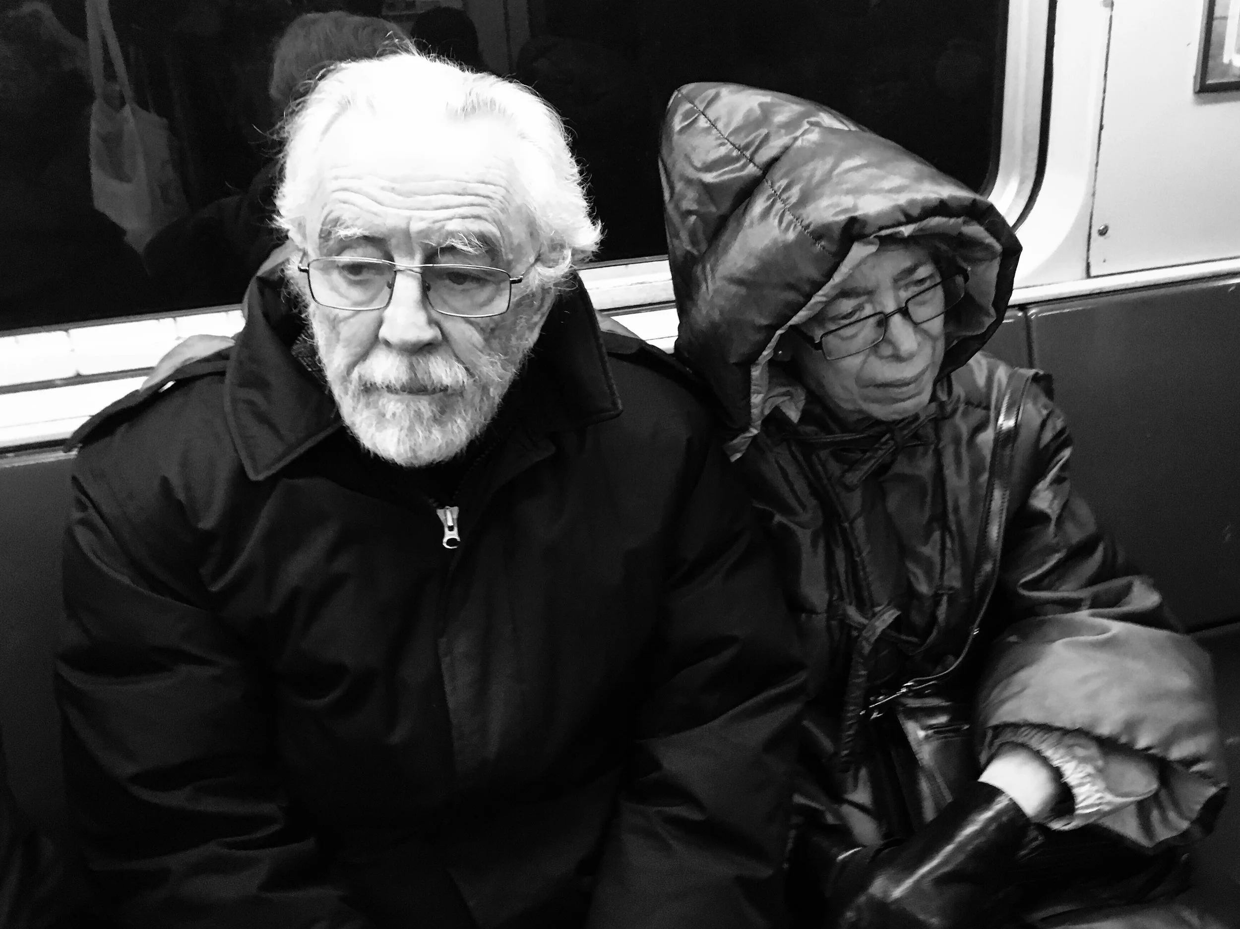  The Ghost of George Carlin, Subway, NYC, 2016 