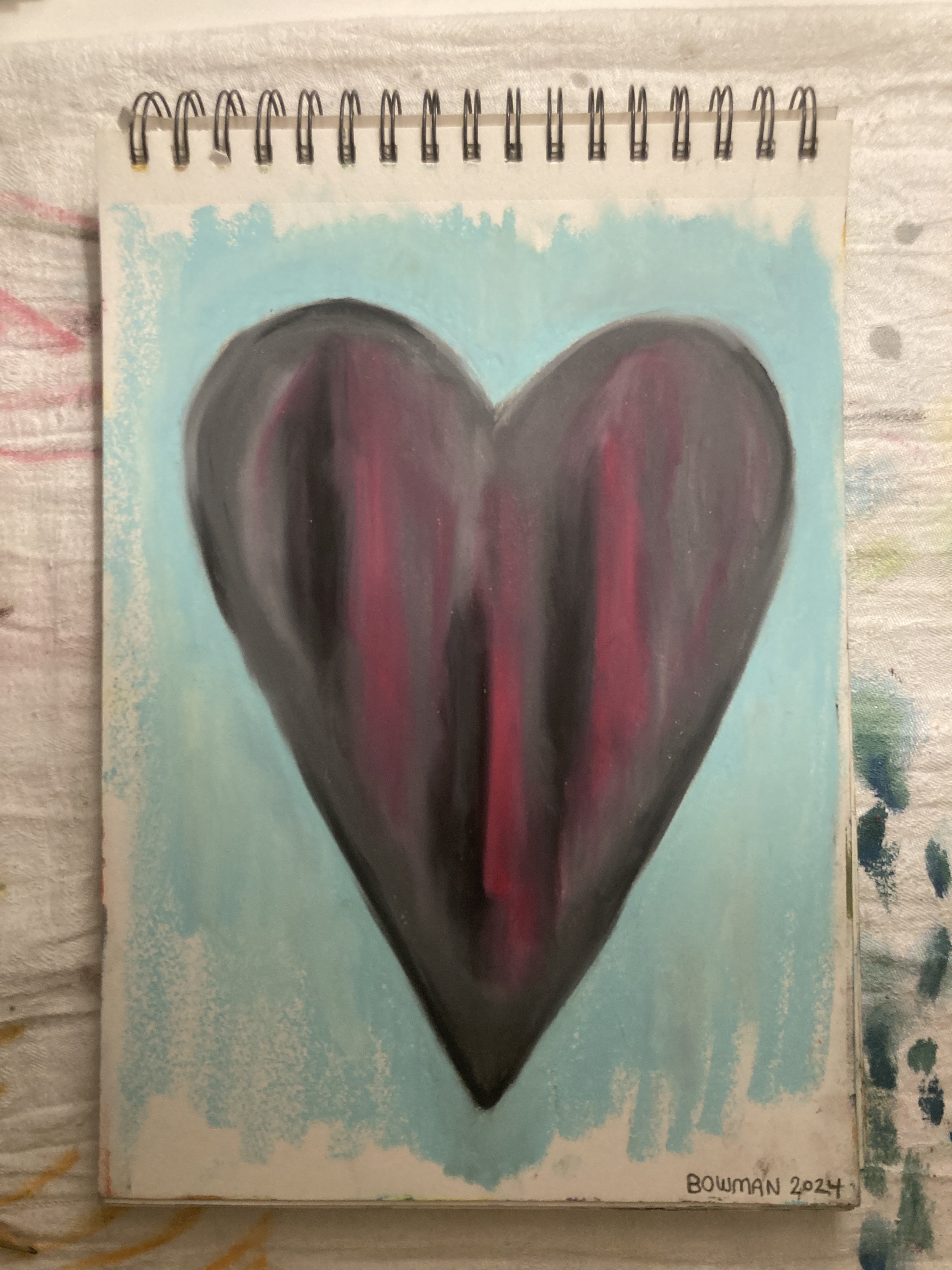  Lesit La Indemana, Oil pastel, 2024 