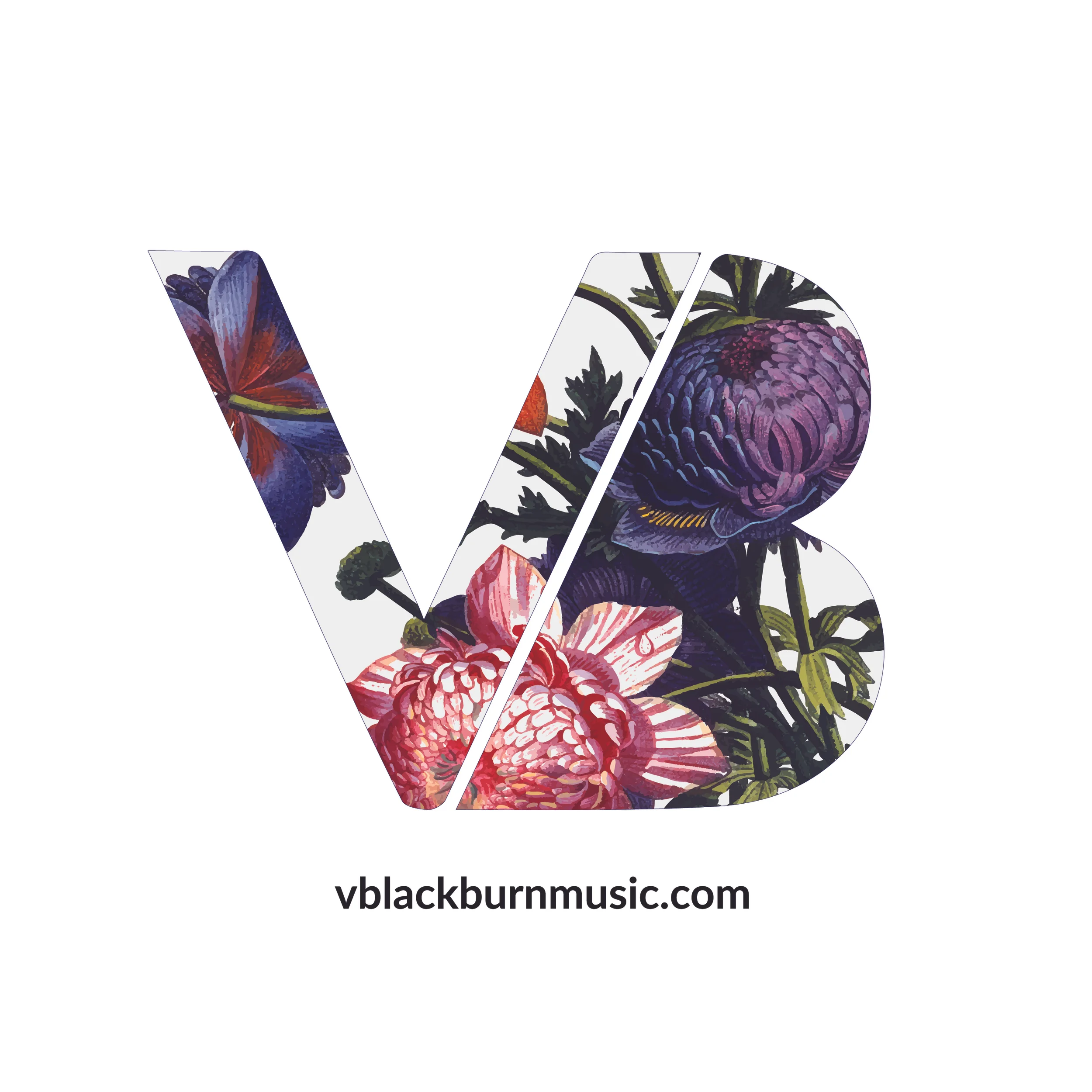 Vinyl Floral Logo Sticker