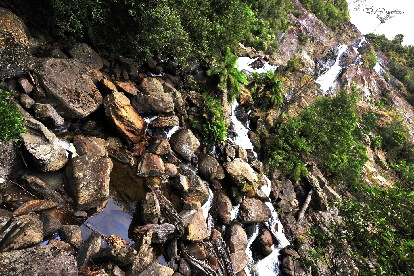 rocks at the bottom