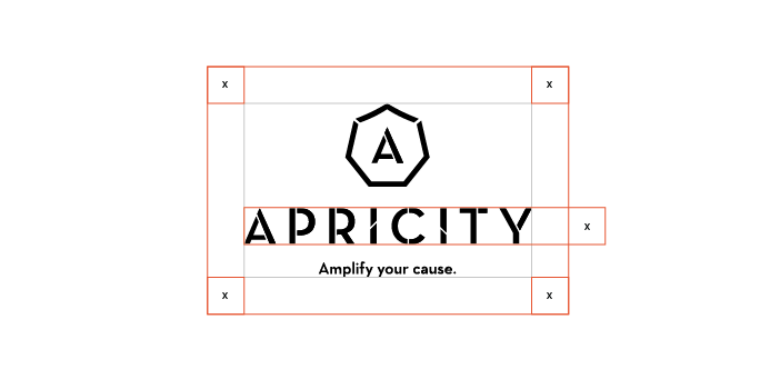 Clear Space The Apricity logo should always be surrounded by a minimum area of clear space. No other visual elements may enter the clear space. Care should be taken whenever laying the logo over a colour, background or image.
