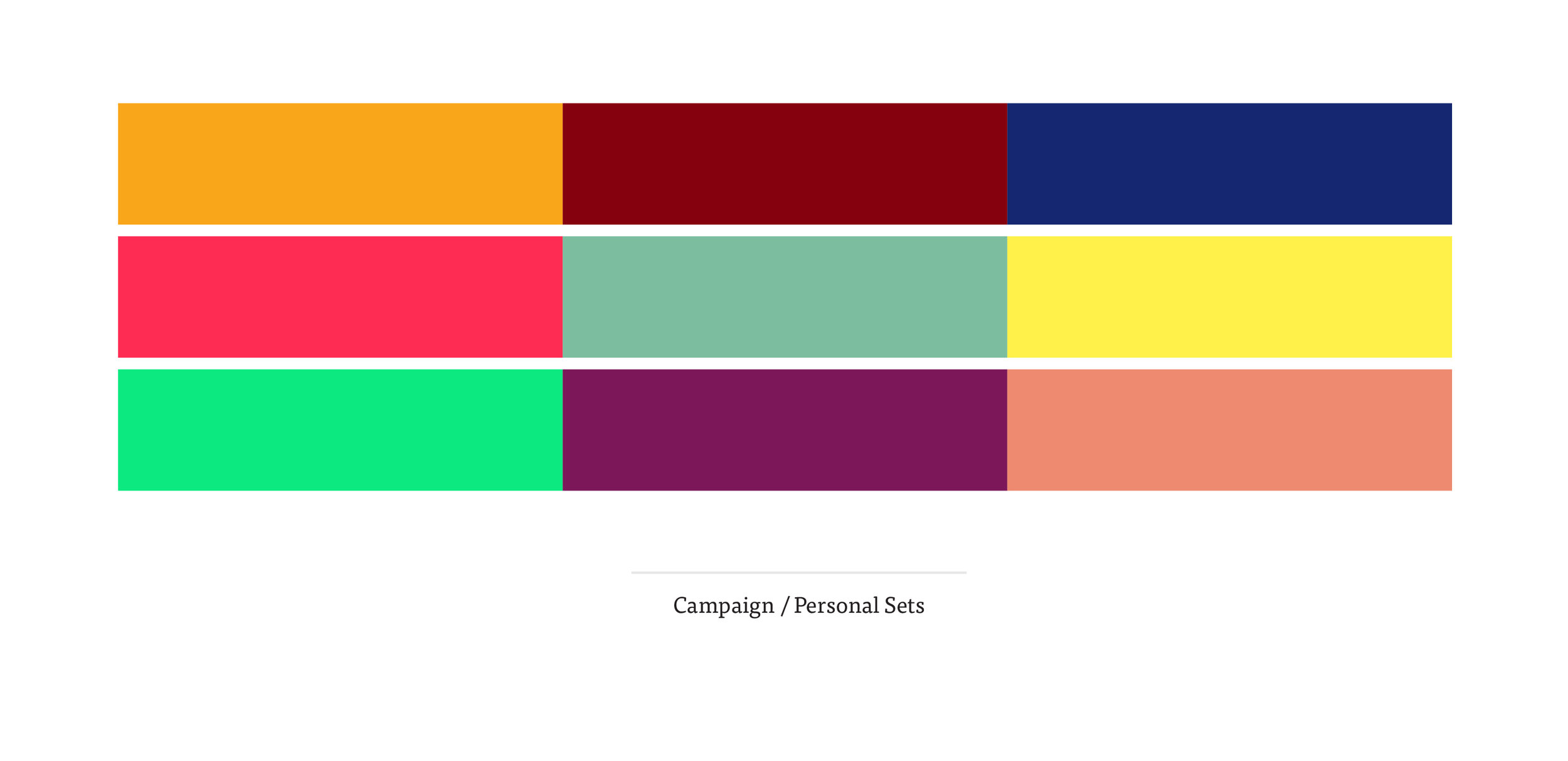 Secondary Campaign Palette - see detailed colour breakdown here