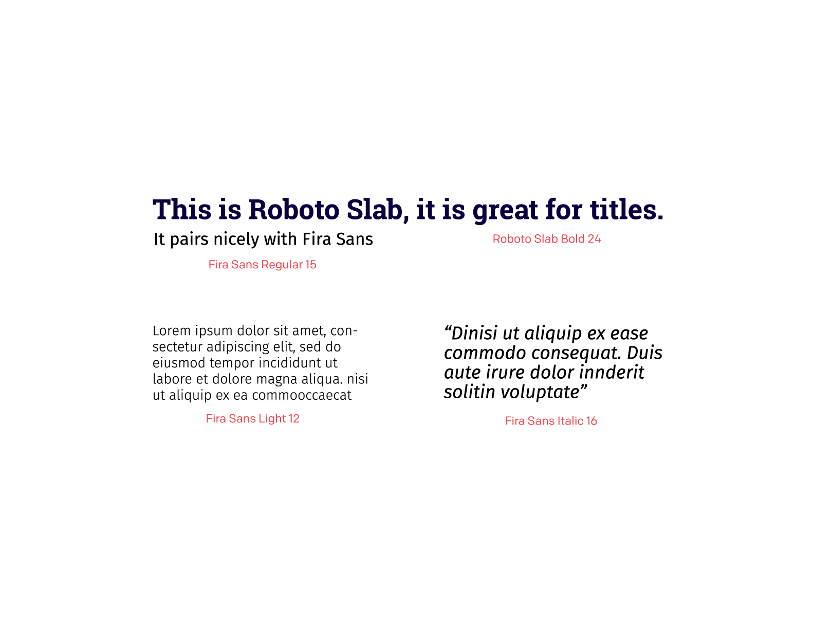 Typography - see full typography here