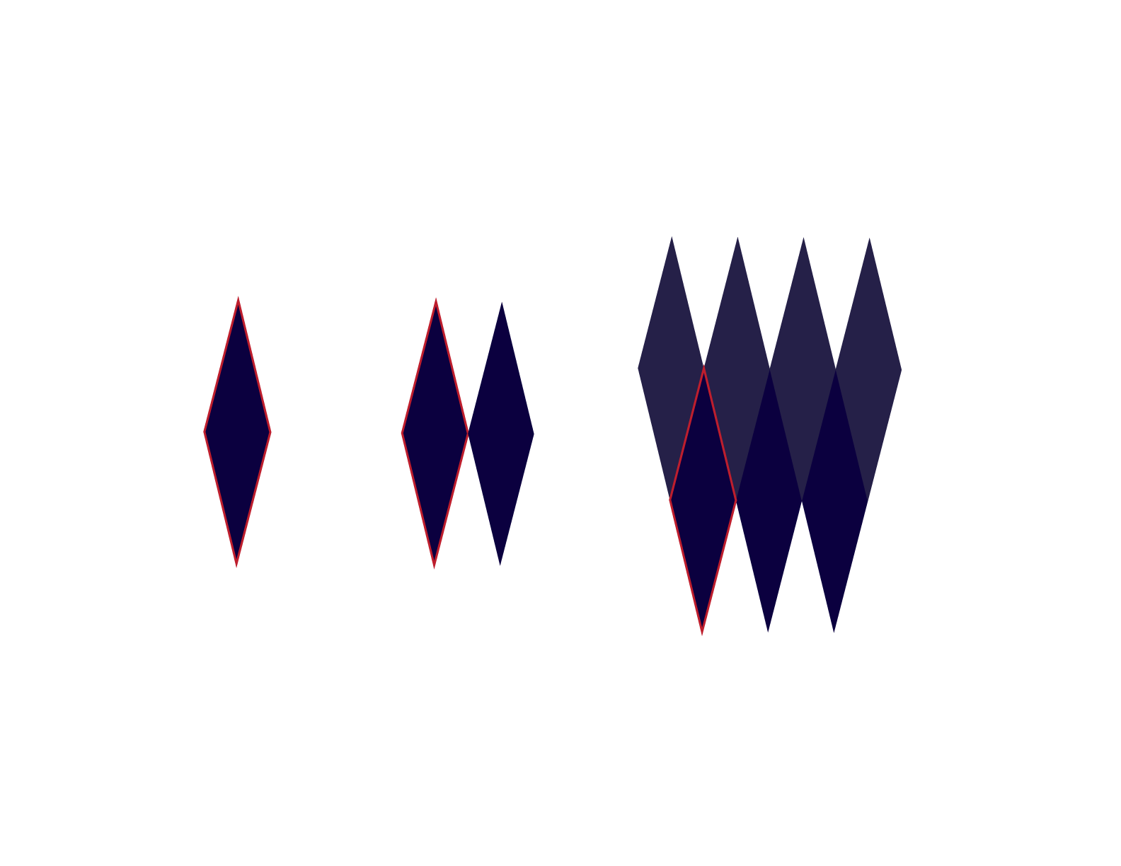 Pattern - The Argyle Diamond has been mirrored to create a repeatable pattern to be used on marketing materials where suitable.