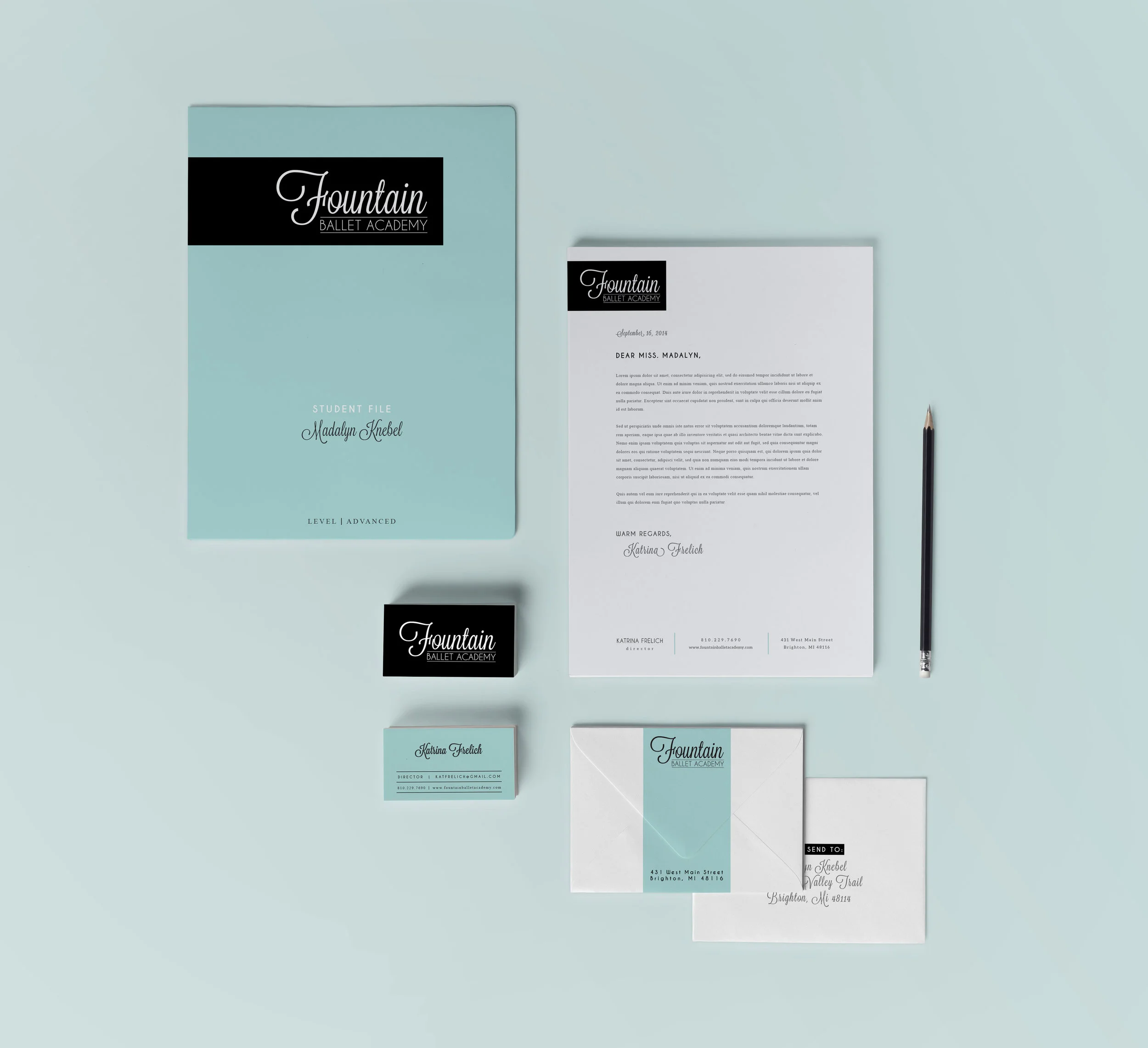 Fountain Ballet Academy Brand Identity