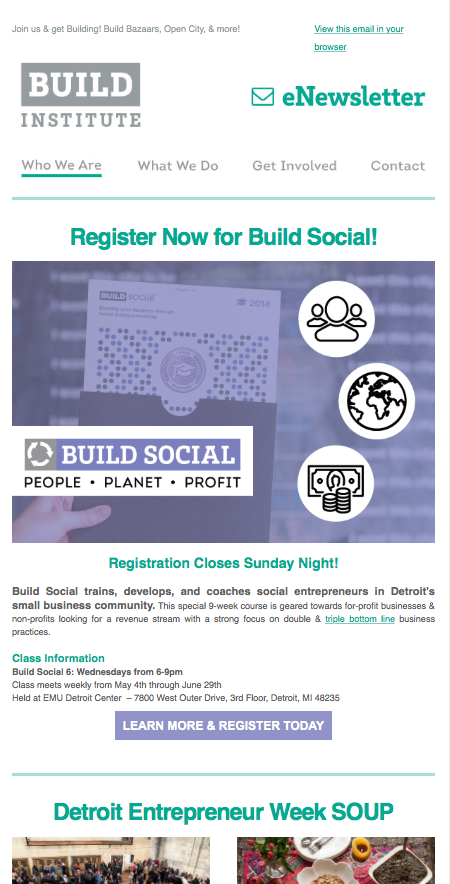 Build Institute Newsletters