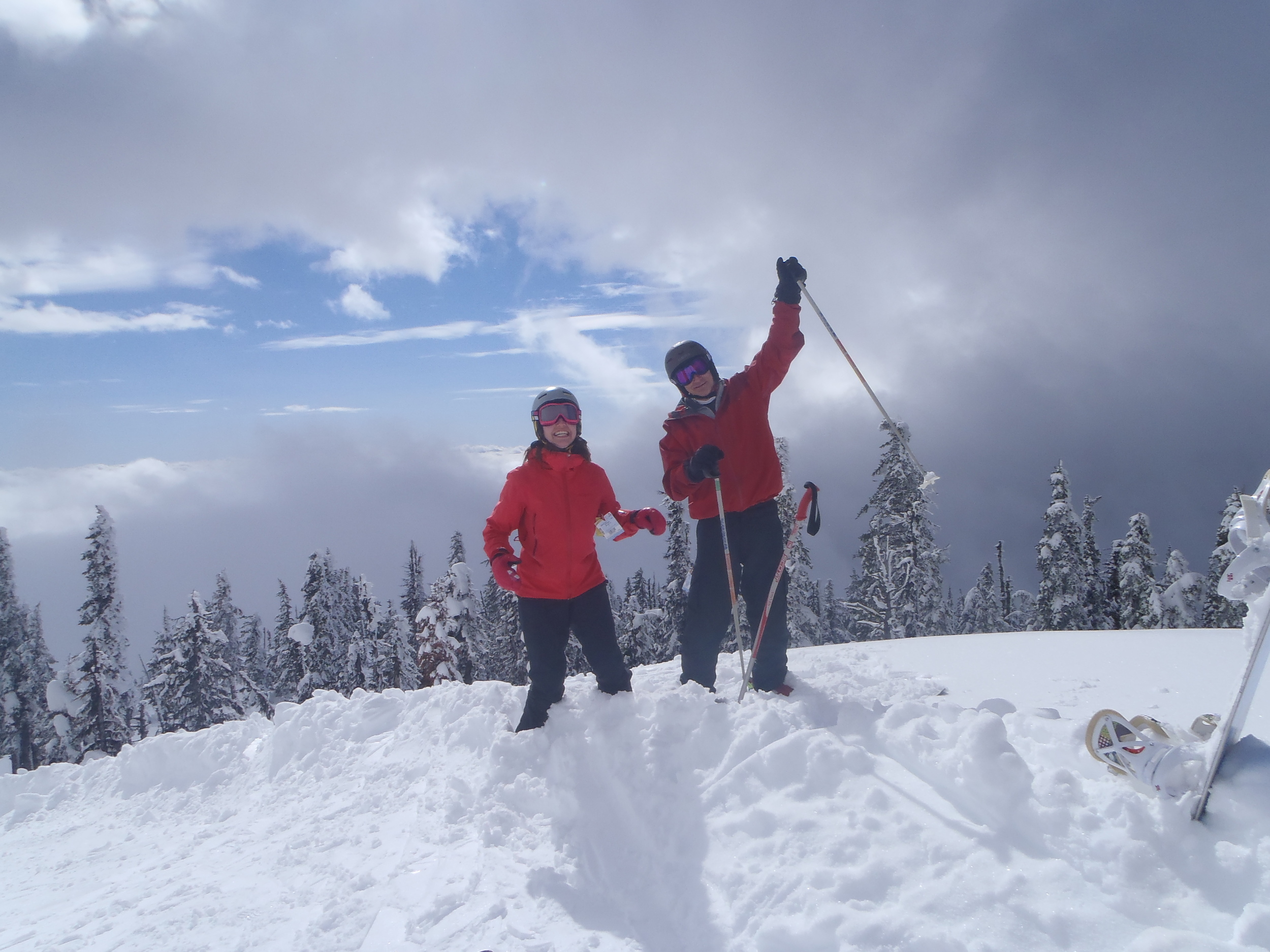 Powder skiing tour in British Columbia