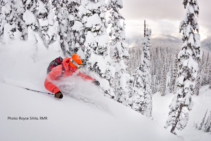 Canada ski vacations with powder.