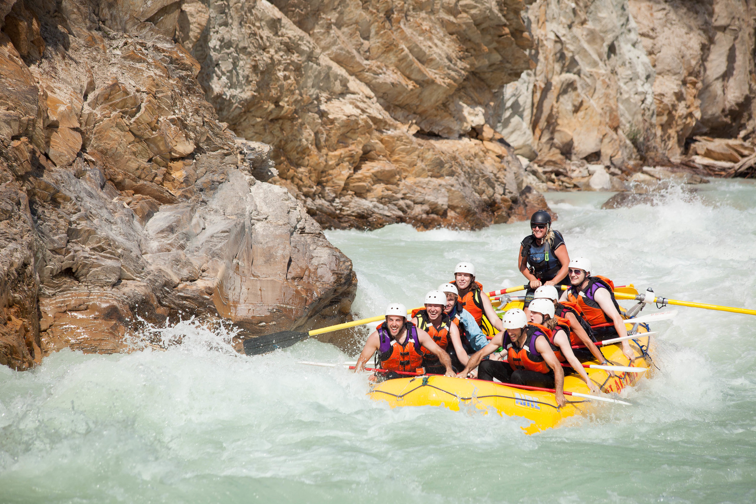 Rafting near Banff