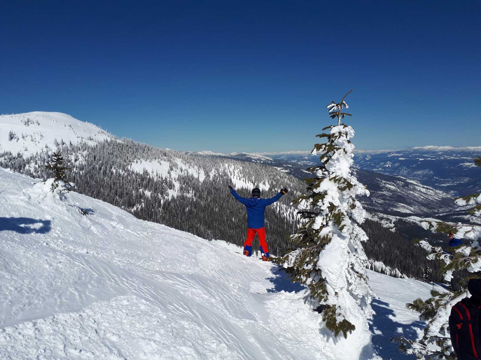 This is what employment as a ski guide looks like in BC, Canada. 