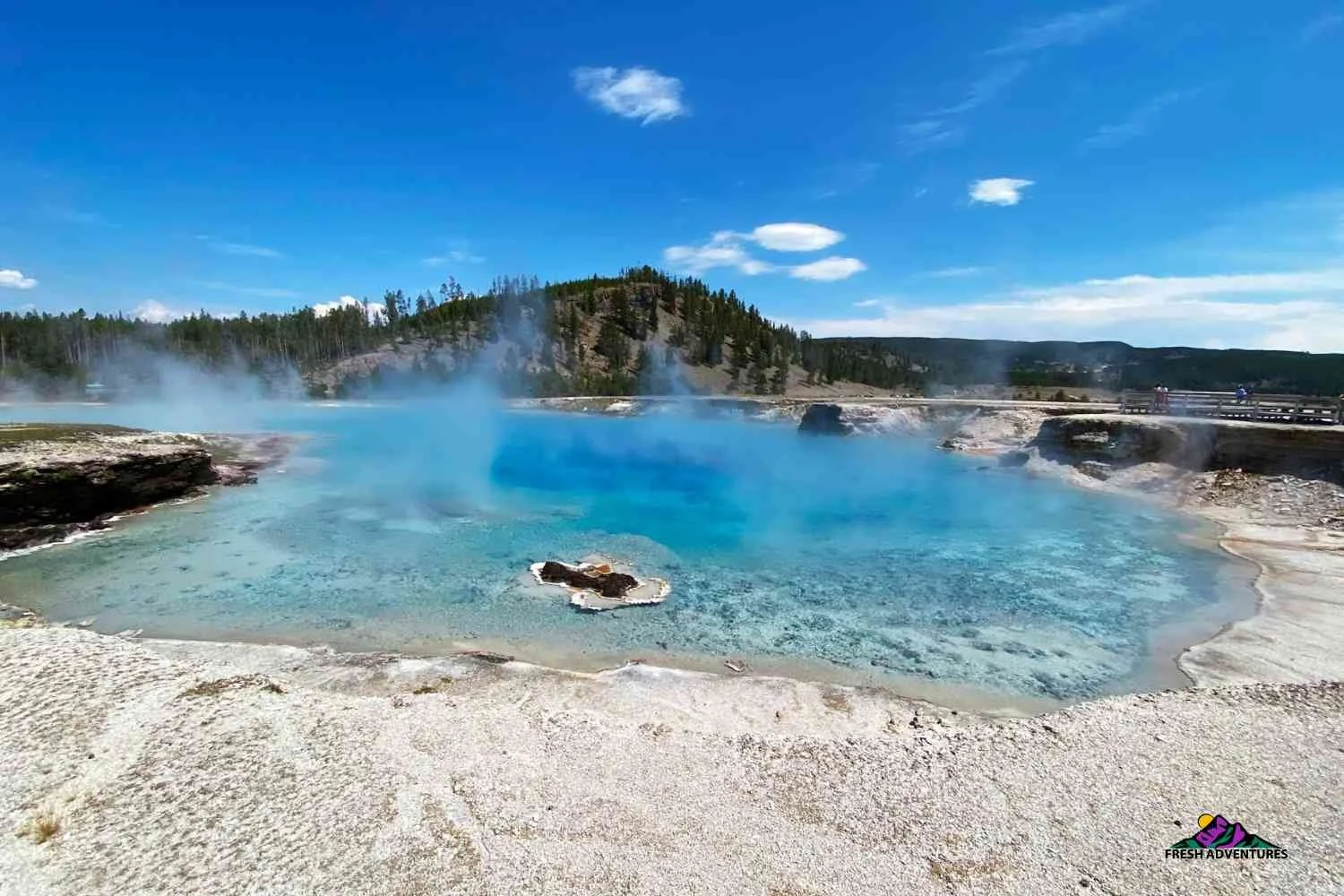 Artist Pots pools in Yellowstone National Park