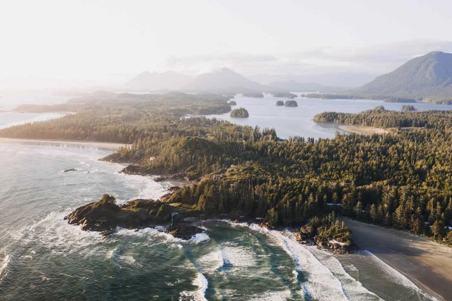 A view of Tofino and Pacific Rim National Park.