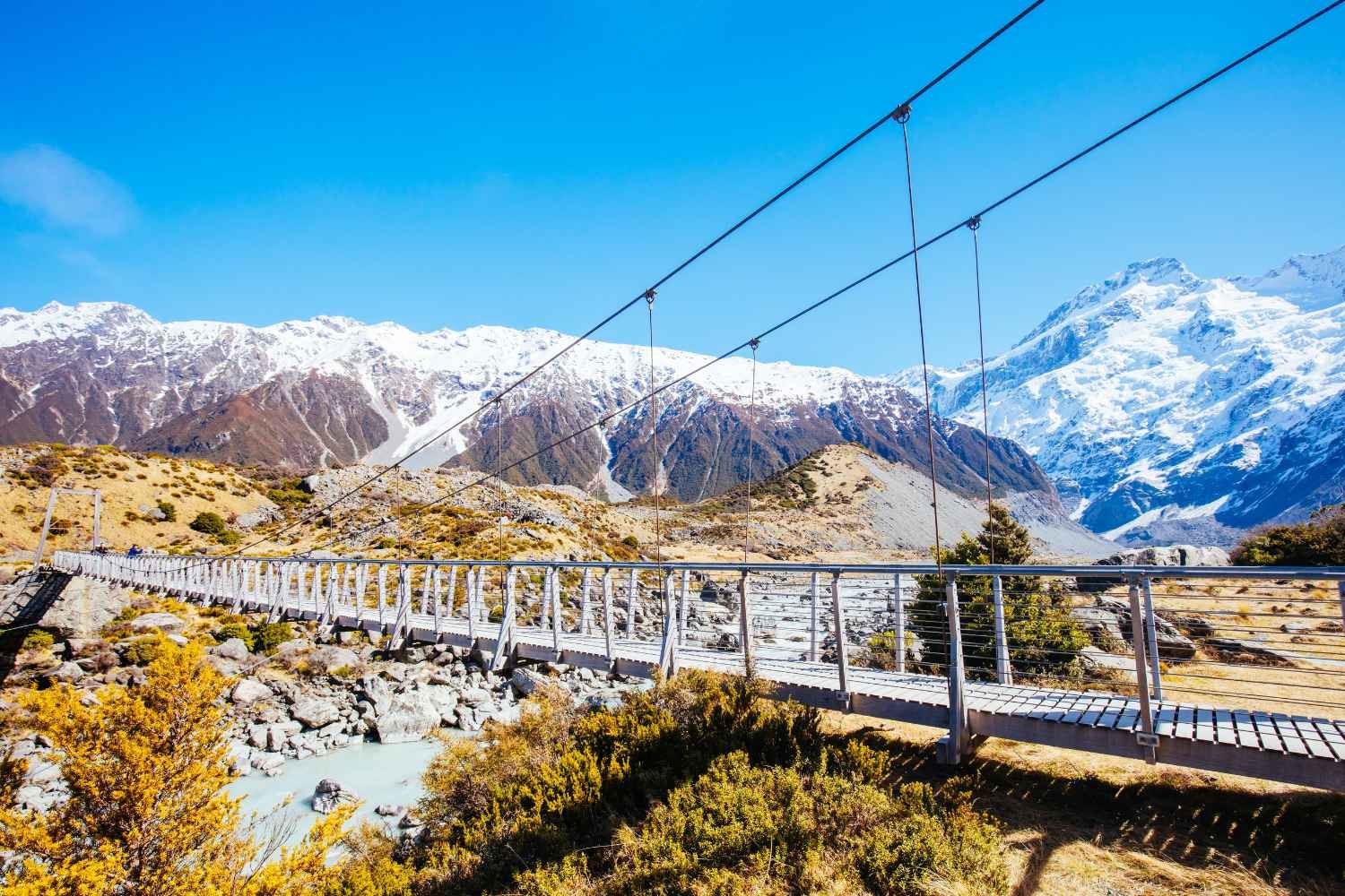 A guided hike in Mount Cook National Park in New Zealand